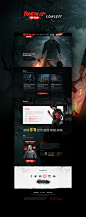 Friday The 13th Friday 13 game web Web Design  UI game Web Website onepage landingpage