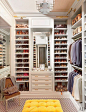 #DreamClosets Shoes and Clothes Closet | Dressing Room | Quarto | Decoração | Home | Interior | Design | Decoration | Organization