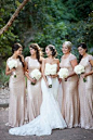 love this new trend of glitter or sequin bridesmaid dresses or just for a dress in general!