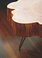 nimbus cloud coffee table live edge modern by birdloft on Etsy
