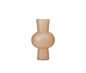 现代简约欧式琥珀色磨砂玻璃花器花瓶摆件样板房售楼处软装饰品