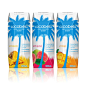 3D Coconut Water Packaging - Advertising & Web Imagery : 3D and creative retouching for beverage website.