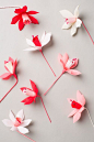 The House That Lars Built.: Valentine's paper flower wreath