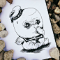 31个标志性的恐怖人物想象成婴儿手绘 文艺圈 展示 设计时代网-Powered by thinkdo3