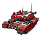 犀牛坦克是战争前期帝国绝对依赖的主力。