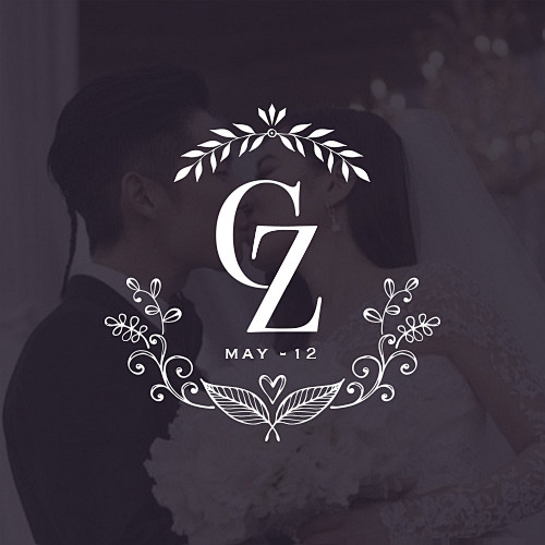 给朋友做的婚礼logo设计