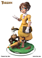 Jane Porter, Hector Moran (HEC) : Disney Infinity and Tarzan fanart.