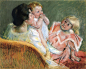 美国玛丽·史帝文森·卡萨特（Mary Stevenson Cassatt）油画作品一(12)