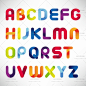 543号时尚多彩字体英文彩色叠加创意字母水彩ai矢量图设计素材-淘宝网