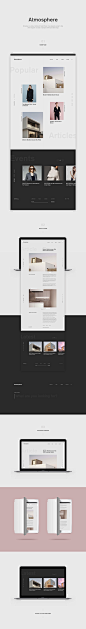 Atmosphere : Atmosphere is a simpe, minimal and modern theme. It was designed specialy for blog online magazine. It is basis on grid layout with responsiable design.