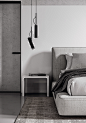 -WBB- : Minimalist design and visualization of the bedroom and bathroom.