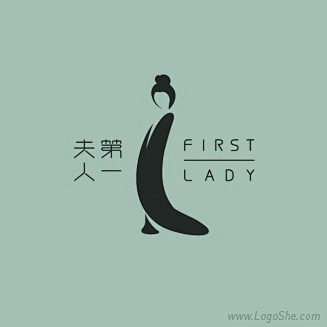 FirstLady瓷器品牌Logo设计<...