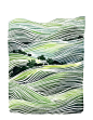 Yao Cheng Design | Handmade Watercolor Archival Art Print- Landscape Green Hills