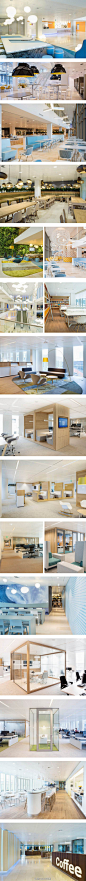 #活力办公室# 荷兰阿姆斯特丹Nuon Office by HEYLIGERS Design+Projects，这样的清新明亮，居然是个电力公司！！