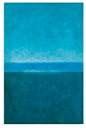 Bassett Mirror Hand-Painted Canvas, Blue Horizon - contemporary - Paintings - BASSETT MIRROR CO.