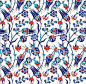 *Azulejos de Iznik con motivos de tulipanes, claveles, jacintos y granadas. Estambul.