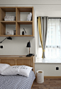 木元素极简卧室设计，生活就该简简单单。