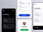 EdTech Components dark mode form minimal ux ui mobile components signup edtech
