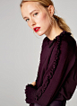 Sweater with ruffled sleeves - View all - Ready to wear - Uterqüe Spain : Uterqüe Spain Product Page - Ready to wear - View all - Sweater with ruffled sleeves - 79