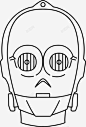 c3po机器人电影图标 标识 标志 UI图标 设计图片 免费下载 页面网页 平面电商 创意素材