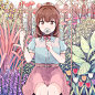 chikoku:RTTF Recordsさんの新譜「Flower Garden」でジャケットイラストを描かせていただきました！詳しくはコチラです。http://rttf.eternalbreeze.net/works/rttf_0015/