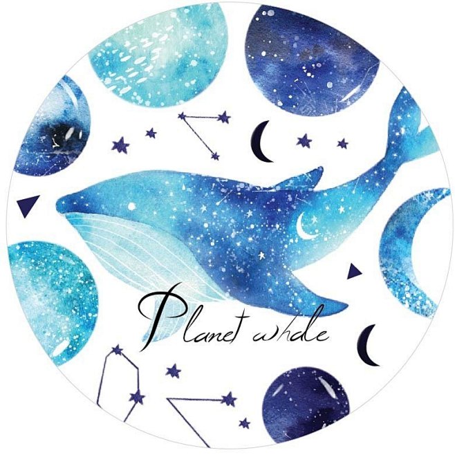 蓝海星鲸 Planet Whale 纸胶...