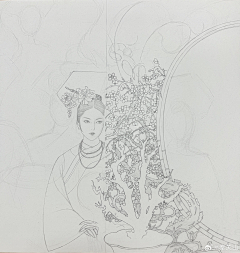 随心的（秘密花园）采集到古风插画