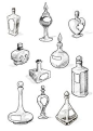 Filler art: Potion bottles by Maieth on deviantART