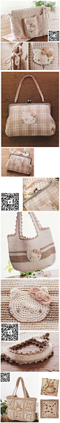 【Hello Kittyの四款包包】- 图解已群发在订阅号上。 #DIY# #编织#