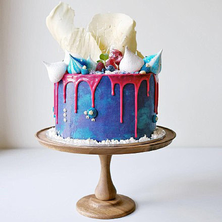 蛋糕就是要做成艺术品的样子 