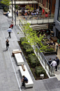 Brookfield Place­ | Perth, Australia | HASSELL #plaza, commercial, landscape, hassell, perth, greenwall, green wall