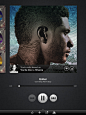 Spotify iPad音乐应用界面设计，来源自黄蜂网http://woofeng.cn/ipad/