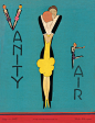 Vanity Fair magazine cover deco dance couple Fish 1927 art poster print SKU2495
