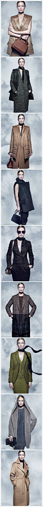 Max Mara Fall/Winter 2014 Campaign -意大利品牌Max Mara 2014年秋冬系列广告大片！本季力邀老牌超模Carolyn Murphy代言出境！经典的质感大廓形外套，一贯的温暖舒适大地色系，诠释品牌历久弥新的极简优雅~！