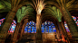 General 1920x1080 architecture interiors indoors arches columns pillars buildings cathedrals mosaic colorful windows candles paintings sculptures religion Gothic