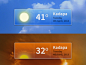 Weather Widget PSD