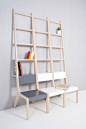 是梯子又是椅子还顺便是书架的设计Object