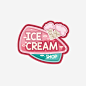 矢量彩色创意冰淇淋标识 https://88ICON.com 矢量 彩色 卡通 创意 甜筒 冰淇淋 冰淇淋店 冰淇淋标识 冰淇淋logo