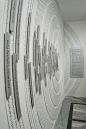 detroit graphic design and sign company ideation uses three dimensional form on this donor wall