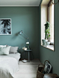 #北欧设计# 绿色的房间。 摄影：Jonas Ingerstedt（瑞典）；via: Folkhem