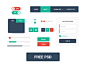 Free flatUI kit by Emanuel Serbanoiu in 35 Fresh, Free and Flat UI Kits