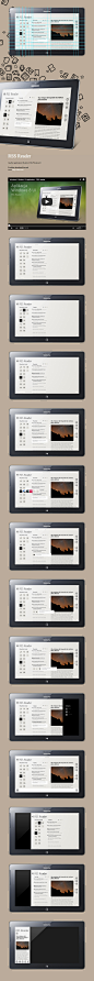 移动UI / RSS里德，Windows 8的用户界面通过移动应用米哈尔Galubinski，Behance *** APL ...