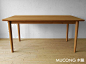 日式实木北欧现代风格白橡木餐桌简约设计 原木家具-淘宝网
