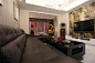 现代简约三居130平家庭客厅沙发茶几灯具装修效果图