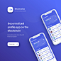 Decentralized profile app on Behance