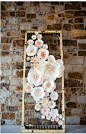 Paper flower backdrop: 