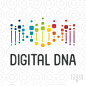 digital DNA : A colorful and modern logo of a DNA gene sequence. Keyideas: information technology, biotech, medical, genetics, health care, science, chromosome, biology, laboratory, science center, double-helix, gene, lab, research, hospital, person, geno