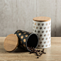 北欧创意储物罐 共生系列 陶瓷装饰罐黑白 家居餐厨桌面装饰摆件-善木良品