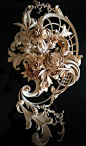 Custom Wood Carving by Alexander Grabovetskiy/ Absolutely incredible wood carving.: