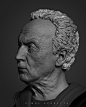 Jigsaw- John Kramer, Vimal Kerketta : Hey guys, likeness sculpt of John Kramer from the movie Saw played by Tobin Bell. I used fiber mesh just for the look for the main render. I liked the sleek look of it, i might change it on the sculpted hair too. Rend